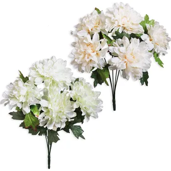 umělá květina UK Kytka jiřina x5 55cm (RC050002VTWH/CR)