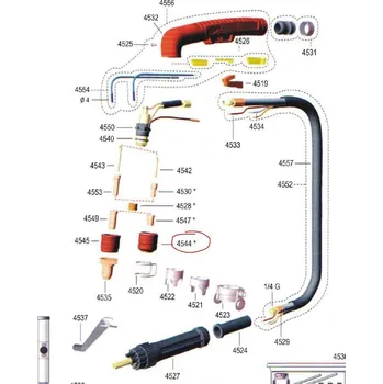 Svářečka Kryt hořáku / Hubice |AlfaIn| S74 - S105 - PLAZMA