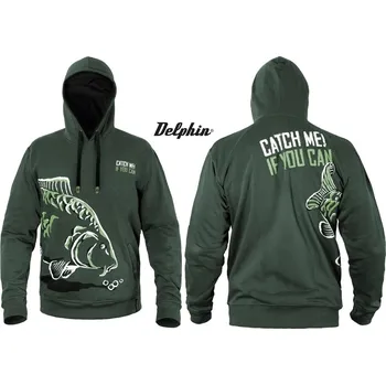 Rybářské oblečení Mikina Delphin CATCH ME! Kapr velikost: L