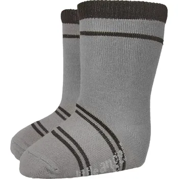 Kojenecké oblečení Little Angel Ponožky STYL ANGEL - Outlast® - tm.šedá/černá Velikost: 30-34 | 20-22 cm