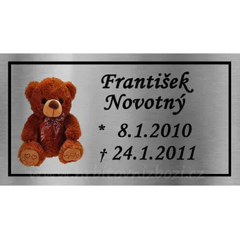 Smuteční dekorace Cedulka na urnu 622