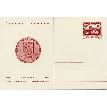 Poštovní známka Českosloveská pošta (1948) CDV 95 ** - 30 let československé poštovní známky