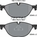 Sada brzdových destiček, kotoučová brzda TEXTAR 2504501