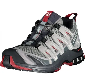Salomon XA PRO 3D Monument/Ebony/Red Dahlia 45 1/3 Pánská treková obuv Salomon XA PRO 3D Monument/Ebony/Red Dahlia 45 1/3