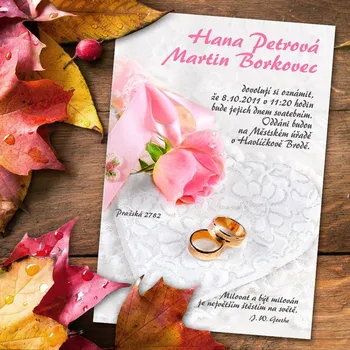 Pozvánka Svatební oznámení č. 065