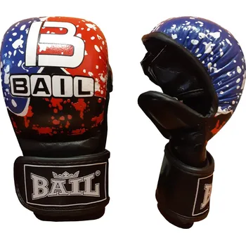 Boxerské rukavice MMA rukavice Grappling Tricolor - kůže BAIL vel. XL