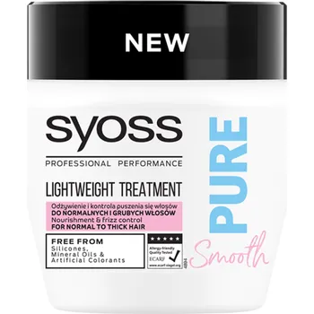 Vlasová regenerace Recenze Syoss Lightweight Mask Pure Smooth 300 ml