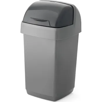Odpadkový koš Šedý odpadkový koš Addis Roll Top, 22,5 x 23 x 42,5 cm ID_1330696