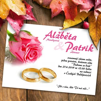 Pozvánka Svatební oznámení č. 180