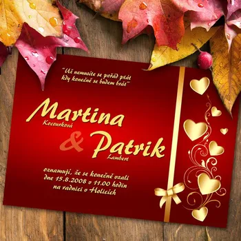 Pozvánka Svatební oznámení č. 144