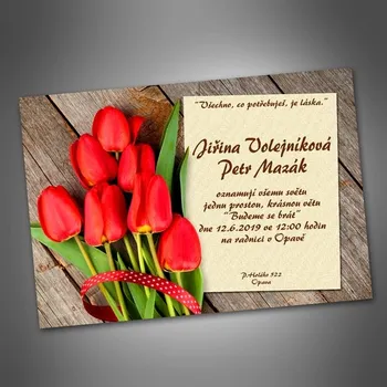 Pozvánka Svatební oznámení č. 381