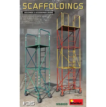 Plastikový model Miniart 1/35 Scaffoldings (plastic kit)
