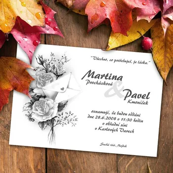 Pozvánka Svatební oznámení č. 027