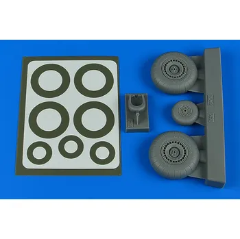 Plastikový model Aires 1/48 Do 217N wheels & paint masks - late A (ICM)