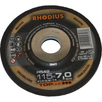 Brusný kotouč Kotouč brusný | RS48 | @115x7,0 mm - nerez