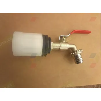 IBC redukce DN50 (S60x6 - 2") se zahradním mosazným kohout 1"