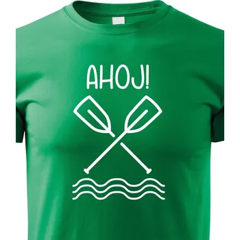 Chlapecké tričko Dětské tričko Ahoj!, Barva Zelená, Velikost 122 cm/6 roků, Canvas Dětské tričko Bezvatriko.cz 1