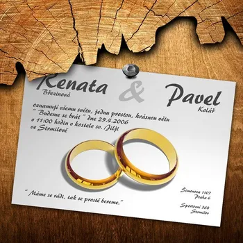 Pozvánka Svatební oznámení č. 107