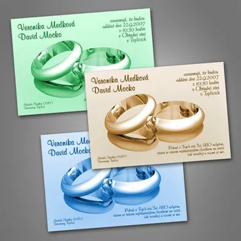 Pozvánka Svatební oznámení č. 089