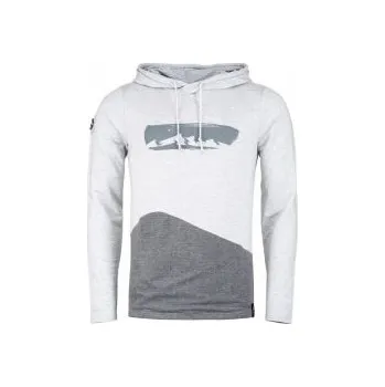 Pánská mikina Chillaz Mello Mountain Chain Hoody grey melange S; Bílá mikina + DÁREK DLE VÝBĚRU!