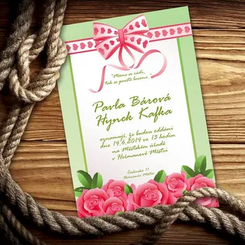 Pozvánka Svatební oznámení č. 406