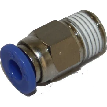 Zavlažovač Spojka nástrčná | vnější R1/8 | pro hadici @4mm - plast