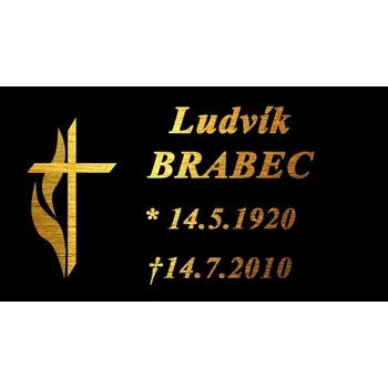 Smuteční dekorace Cedulka na urnu 616