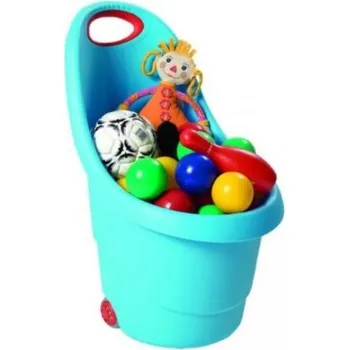 úložný prostor na hračky Keter Kiddies Go vozíček na hračky modrý