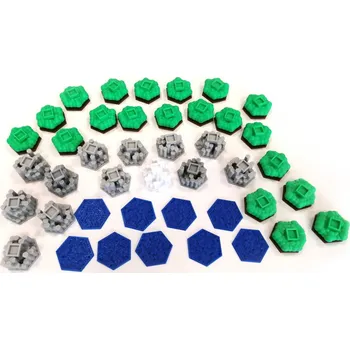 Příslušenství k deskovým hrám TLAMA games Mars: Teraformace - Sada 3D dílků