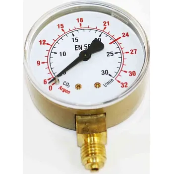 Manometr 0-32l/min | @63mm | M12-spodní