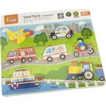 VIGA Dřevěná vkládačka doprava zvuková