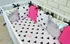 Příslušenství pro dětskou postel a kolébku Baby Nellys Polštářkový mantinel s povlečením Shine - Mickey 120 x 90 cm růžová