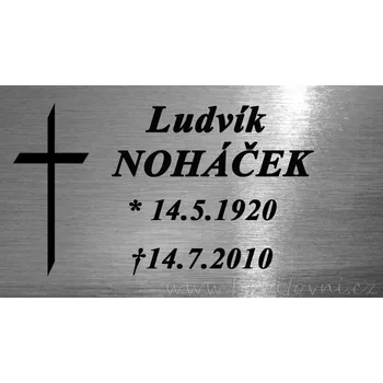 Smuteční dekorace Cedulka na urnu 602