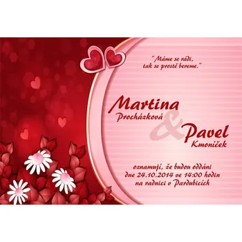 Pozvánka Svatební oznámení č. 378