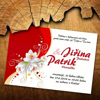 Pozvánka Svatební oznámení č. 408