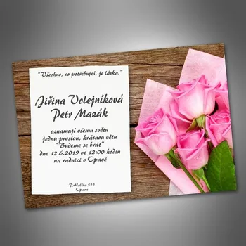 Pozvánka Svatební oznámení č. 460