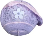 New Baby pletená čepička-baret fialová…