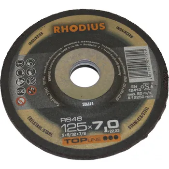Brusný kotouč Kotouč brusný | RS48 | @125x7,0 mm - nerez