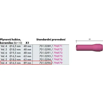Svářečka Hubice keramická SR9/20 č.4 XXL
