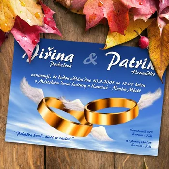 Pozvánka Svatební oznámení č. 032