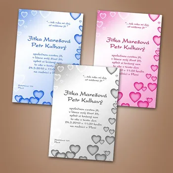 Pozvánka Svatební oznámení č. 209