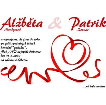 Pozvánka Svatební oznámení č. 276