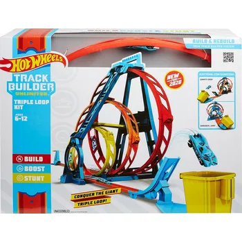 autodráha Hot Wheels Track Builder GLC96 Trojitá smyčka
