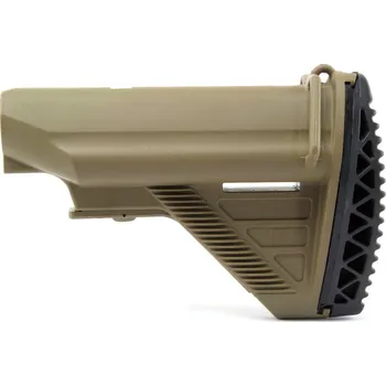 E&C Bateriová výsuvná pažba stylu HK416 pro M4 - TAN