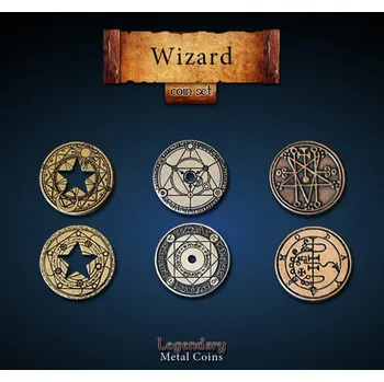 Příslušenství k deskovým hrám Wizard Coin set