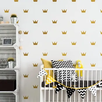 Samolepící dekorace Yokodesign Samolepky korunky barva: zlatá