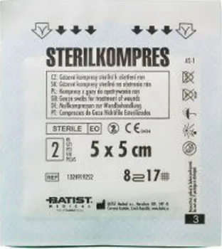 Kompres BATIST Medical Kompres gáza sterilní Steriwund 5x5cm/2ks