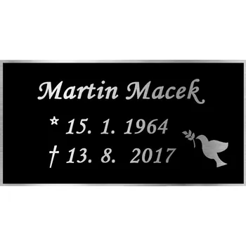 Smuteční dekorace Štítek na urnu 6164