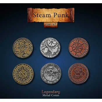Příslušenství k deskovým hrám Steampunk Coin set