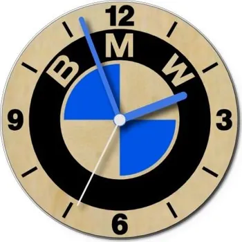 Hodiny Pelisport Hodiny 11 BMW dřevěné ø 28 cm